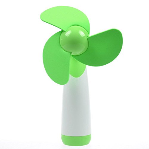FAS1 Handheld Mini Portable Super Air Cooling Battery Operated Summer Cooling Fan at 5.9 inches(Green) Battery Not Included - B071LML5X8